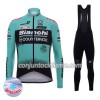Conjunto Maillot + Culotte largo con tirantes Invierno Termico 2017 Bianchi Countervail N001